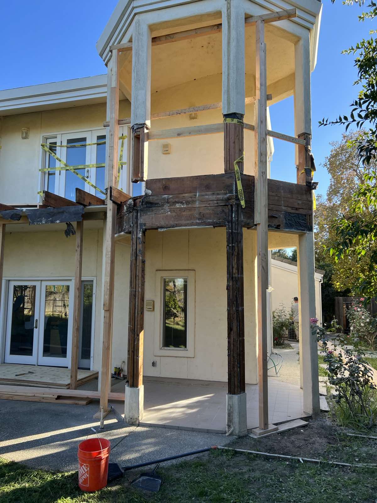 After Demo, Signs of Dry Rot on Balcony Framing Photo