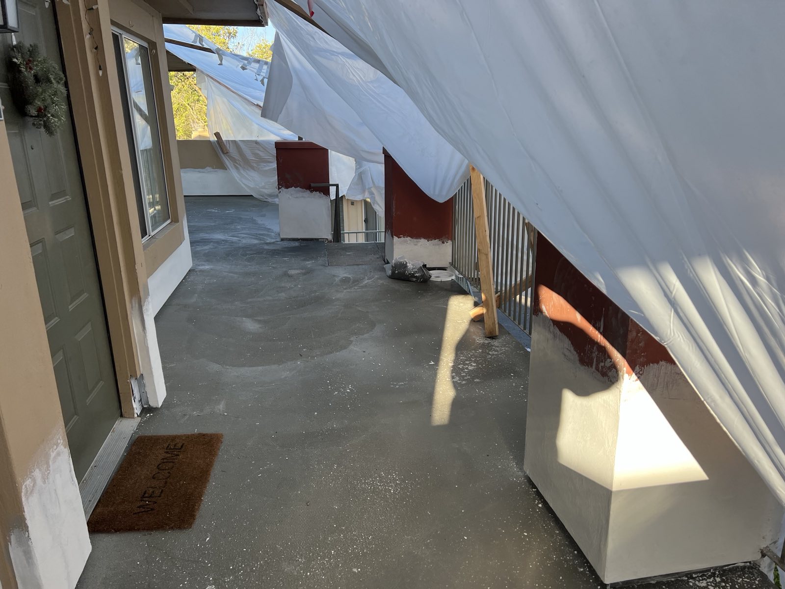 Balcony and walkway repair for apartments Photo