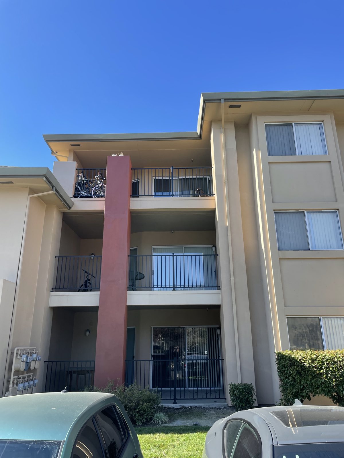 stucco apartment Balcony repairs Photo