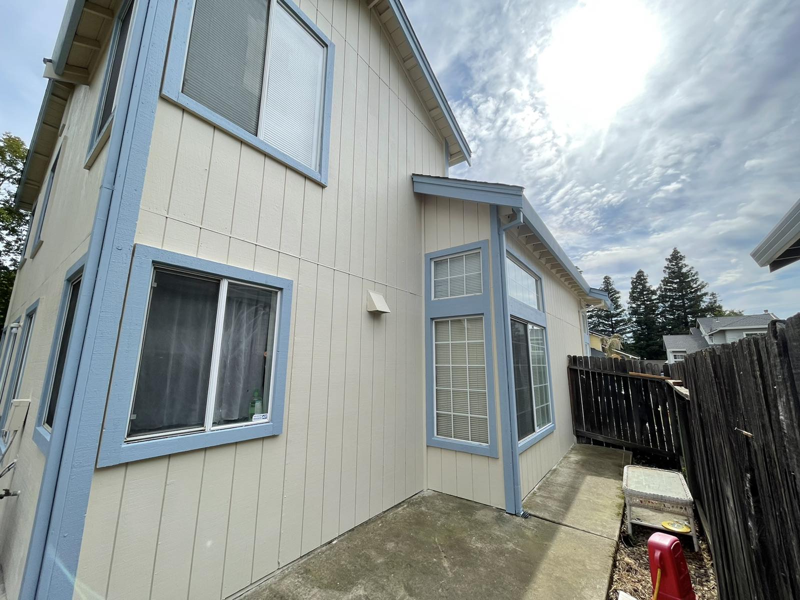 T1-11 Siding installation. Rear, Side of home Photo