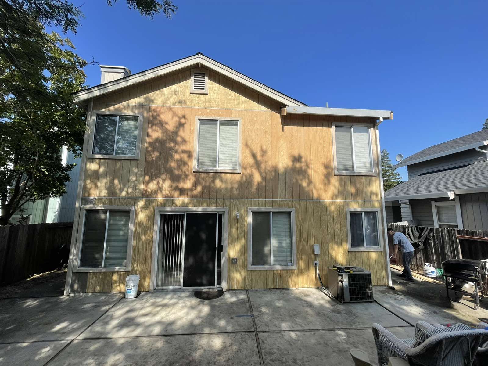 New T1-11 Siding Installed Photo