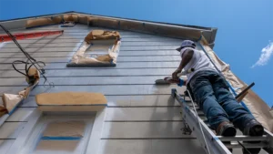 House painting in progress