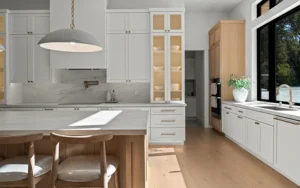 Updated residential kitchen after complete remodeling project