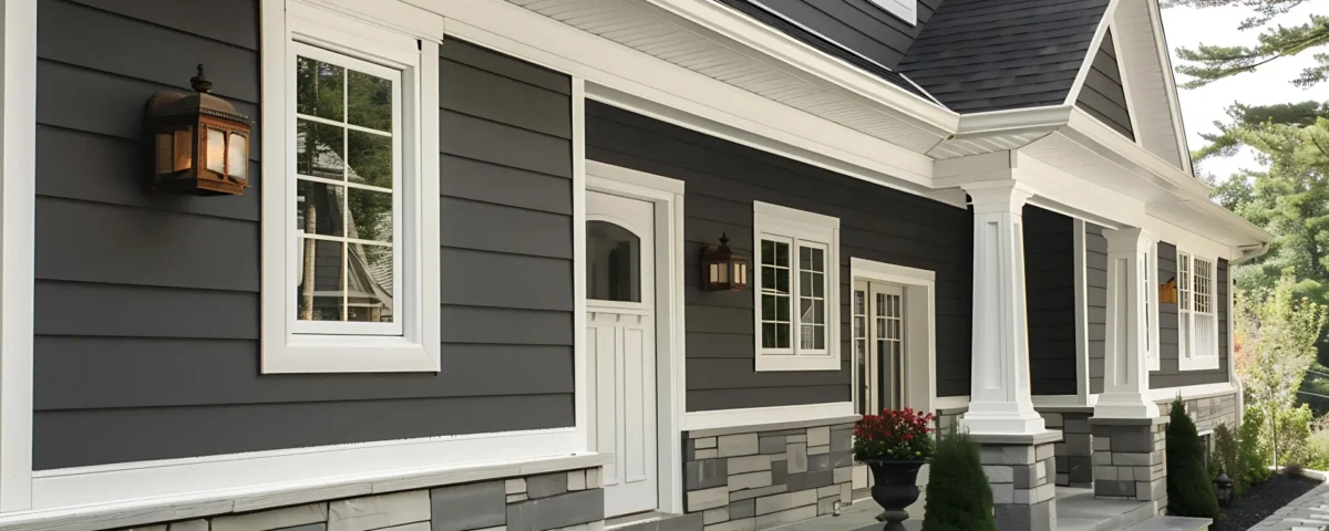 example how fiber cement siding looks like