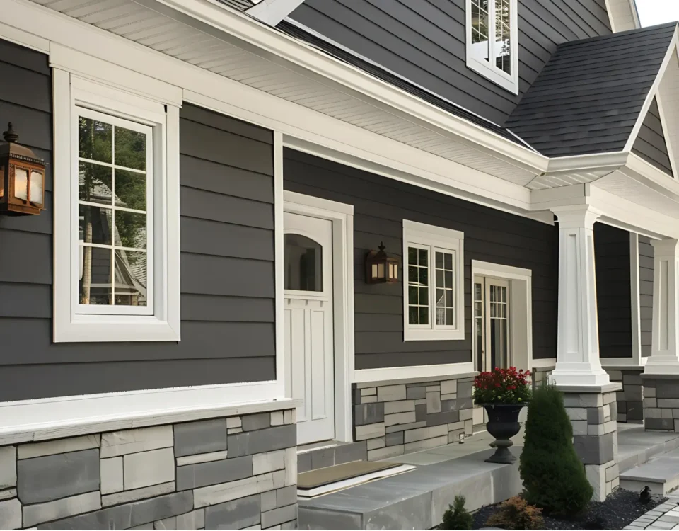 example how fiber cement siding looks like