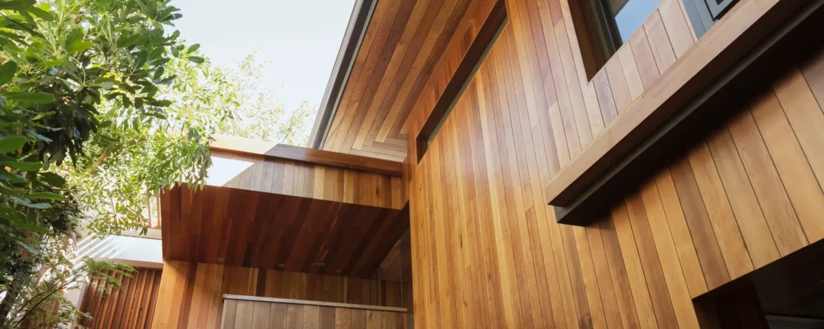 Wood lap siding exterior with painted finish and trim details