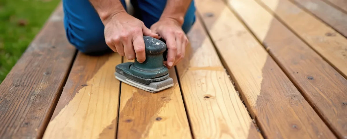 how to sand deck DIY guide