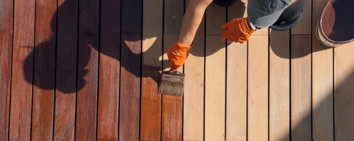 how to repaint a deck