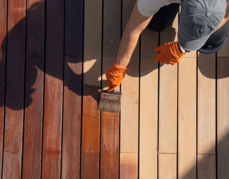 how to repaint a deck